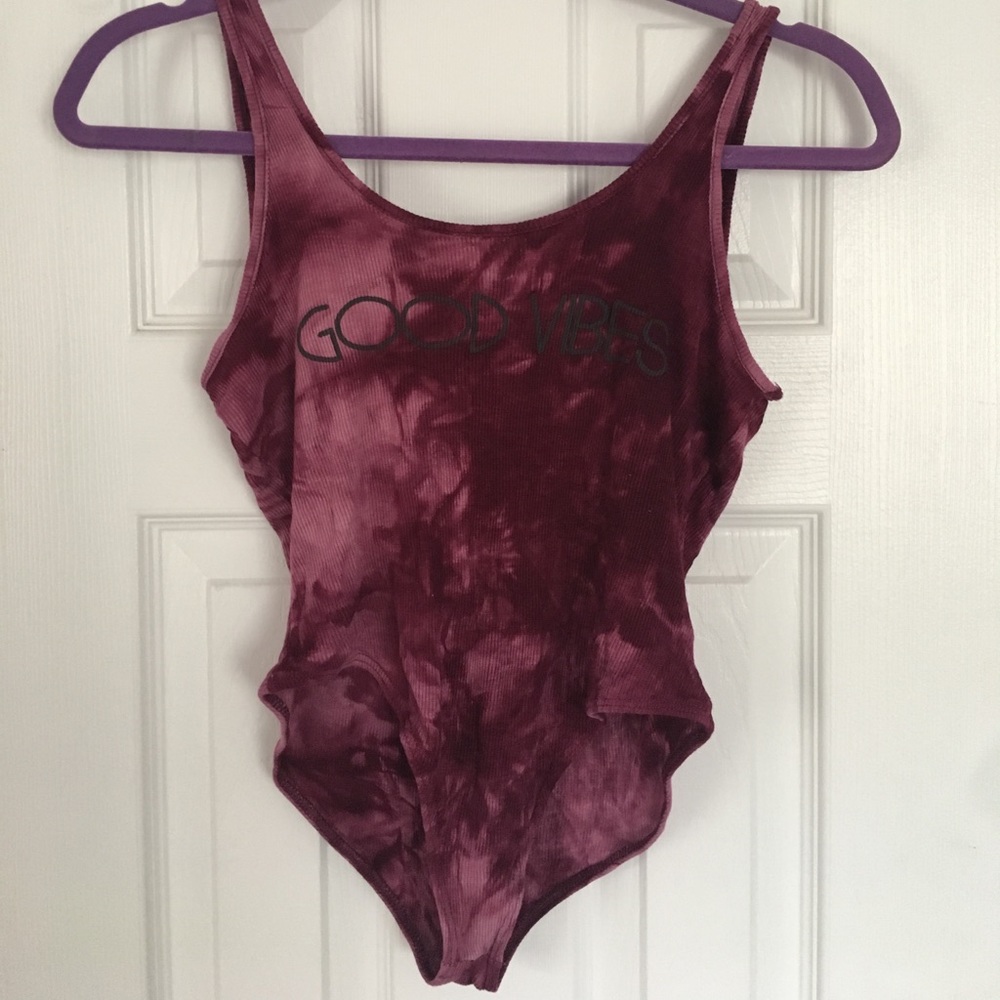 LA hearts scooped back bodysuit